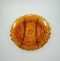 Tiara Exclusive Amber Glass Platter Relish Plate &amp; Egg Serving Platters w/Boxes - £31.96 GBP