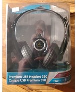 Logitech Premium USB 350 Skype Certified Headset Noise Canceling Microphone - £28.79 GBP