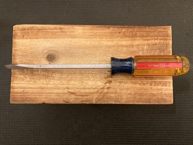 Craftsman USA Flat Slotted Screwdriver 1/4&quot; 41584 WF 6&quot; Shaft - $4.90