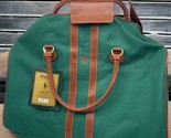 Vintage Polo Ralph Lauren Duffle Bag Elite Traveler Strap Green Brown 20... - £62.14 GBP