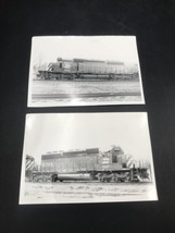 2- Burlington Northern Railroad BN #6745 SD40-2 Electromotive Train Photo Aurora - $13.99