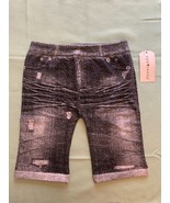 Eye Candy Stretchy Denim Look Shorts Slimming Grey Women's S/M Spandex Poly NWT - $12.20
