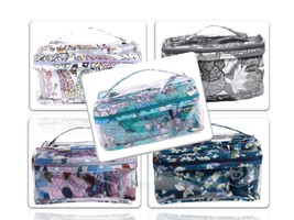 Vera Bradley 3 Pc Cosmetic Cases Set Organizer Makeup Bag Choice Pattern... - $48.99