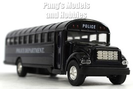 7 Inch Long Police Department Bus Scale Diecast Model - Navy Blue - £12.63 GBP