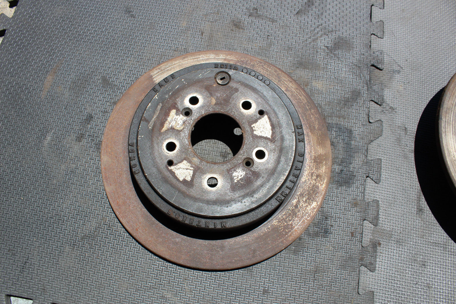 2001-2006 ACURA MDX AWD REAR DISC BRAKE ROTOR V1175 - $38.69