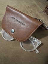 Spikes &amp; Sparrow Pure Leather Brown Sun Glasses Case Hard To Find -no Gl... - $49.38