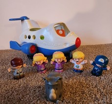 Lot Of 7 Fisher Price Little People Figurines  Rhino, Boys, Girls, Musical Plane - $9.74