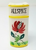 Allspice Spice Container Japanese Ceramic Flying Bee Flower Book Vintage  - £9.07 GBP