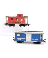 New Bright Trains WR Western RR Lines Caboose &amp; Box Car G Scale - $24.25 CAD