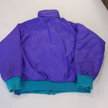 Columbia SL5750 Women’s Large Teal/Purple Reversible Nylon Insulated Ski Jacket image 13