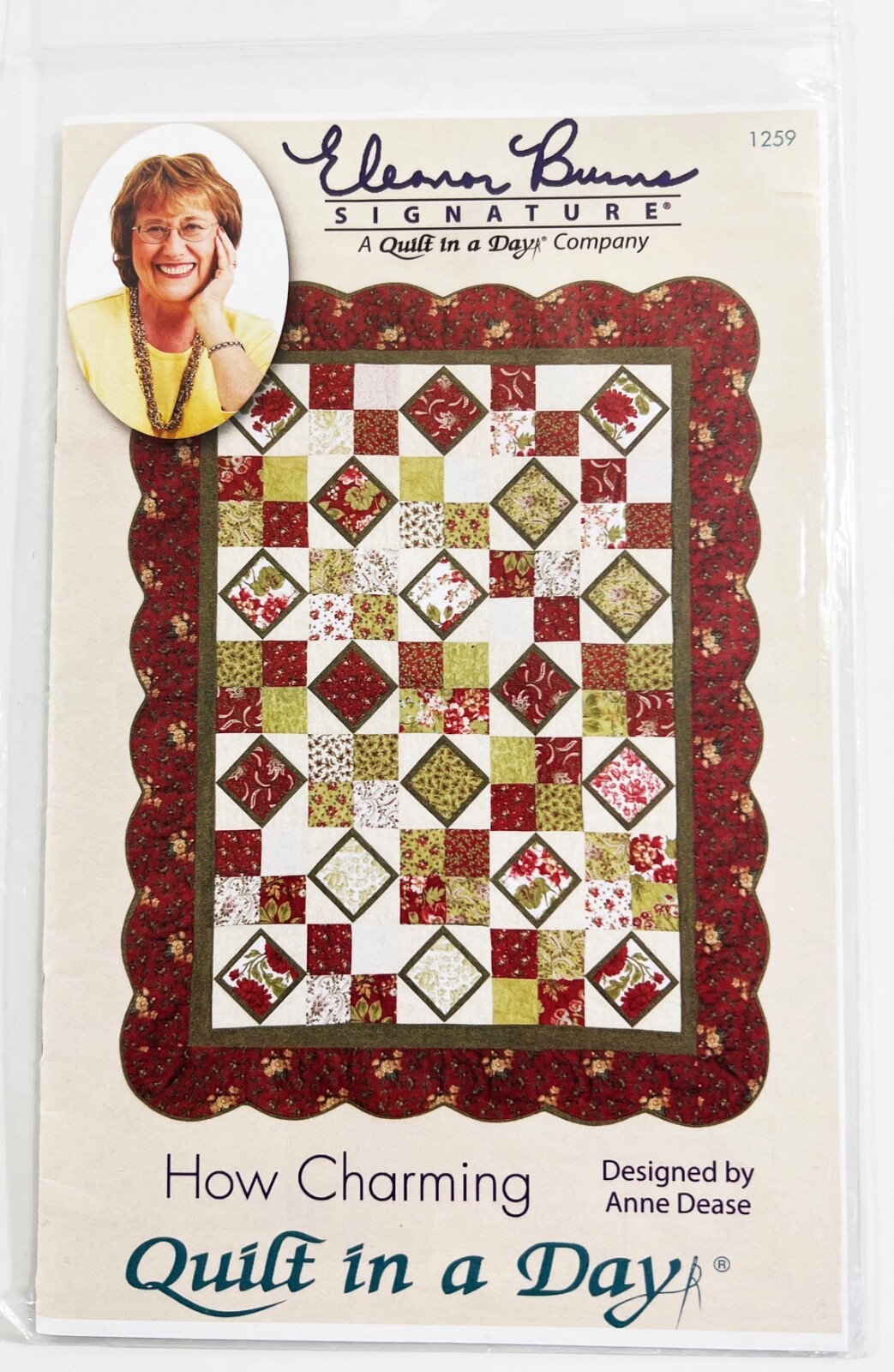 How Charming 5 Charm Squares Quilt In a Day Pattern Eleanor Burns Signature - $7.91