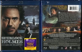 Sherlock Holmes A Game Of Shadows BLU-RAY Noomi Rapace Jude Law Warner Video New - £8.02 GBP
