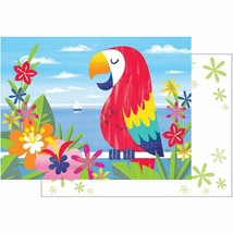 Lush Luau Parrot Flora 8 Ct Invitation Postcards - £3.85 GBP