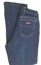 VINTAGE WRANGLER JEANS WOMEN'S PANTS DEADSTOCK SIZE 15 JUNIOR 1970'S RAR... - $54.72