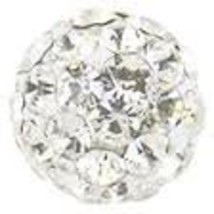New Silver Personal Piercer Fireball Crystal 4.5 mm Ear Piercing Earring... - £10.19 GBP