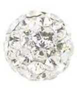 New Silver Personal Piercer Fireball Crystal 4.5 mm Ear Piercing Earring... - $244.10 MXN