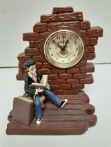 HARRY POTTER Quartz Clock WARNER BROS Desk Table Mantle HOGWART RESIN VT... - $129.89