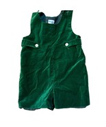 LuLi &amp; Me Vintage Green Velveteen Toddler Romper 2T 100% Cotton - $39.49 CAD