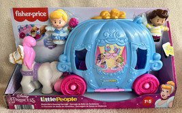 Little People Disney Princess Cinderella’s Dancing Carriage 2 Figures Pr... - $32.96