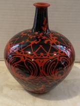 Raymor Bagni Bitossi Italy Vintage Mid Century MCM Italy Red &amp; Black Vas... - $249.99