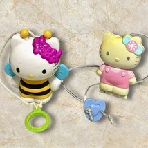 Hello Kitty Lot Of 2 Bumblebee Pull String Toy &amp; Locket Necklace Figure VTG - $15.99