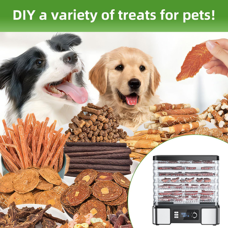 Food Dehydrator Machine Dryer for Jerky: Stainless Steel Dehydrater for Fruit He Item image 7