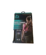 Women&#39;s Fitness Waist Trimmer Black 10&quot; Wide Pocket Toning  Ab Muscles O... - €17,10 EUR