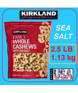 Kirkland Signature Whole Fancy Cashews Premium-Quality,2.5 LB, - $27.88