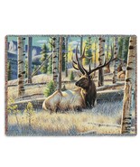 54x72 ELK Buck Mountain Wildlife Tapestry Afghan Throw Blanket  - £49.61 GBP