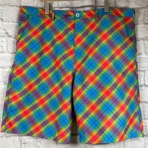 Bell Uniform Design Estampado de Cuadros Hombre Golfing Shorts Talla 40 ... - £15.56 GBP