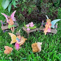Fairy Garden Miniature Figurines Accessories Starter Kit Fairy Garden Set of 12  - £45.42 GBP
