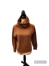 VINTAGE Anne Klein Sweater Women M Brown Cashmere Turtleneck Pullover - £27.40 GBP