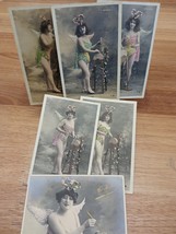 Cabaret Olympia Vintage 6 Postcard Series Operetta Woman as Cupid Angel ... - £55.43 GBP