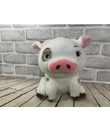 Disney Store Moana Pua sitting plush pig stuffed animal 9” white gray sp... - £10.24 GBP