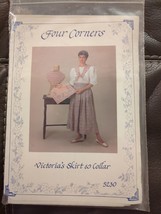 Four Corners 5230 Sewing Pattern Victoria&#39;s Skirt and Collar Feminine Afjustable - £6.59 GBP