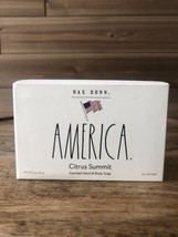 Rae Dunn America - American Flag CITRUS SUMMIT Bar Soap 8oz - Triple Milled - £9.72 GBP