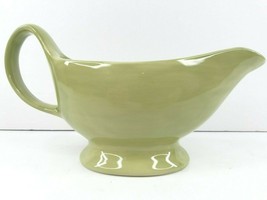 Pottery Barn Sausalito Sage Green Gravy Boat Handled Pour Spout Table Dishware - £31.53 GBP