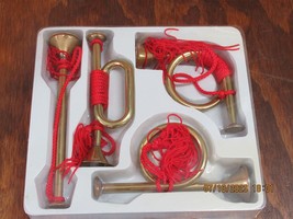 VINTAGE Brass Horn Ornaments - $60.35 CAD