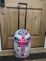 Disney Store Star Wars R2D2 Rolling Suitcase Luggage With Light And Soun... - $39.00