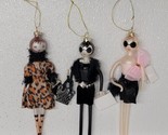 Robert Stanley Elegant Fashion Lady Shopper Ornaments 7&quot; Set Of 3 - $44.45