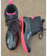 Tommy Hilfiger 9 M black pink rain duck boots - €21,40 EUR