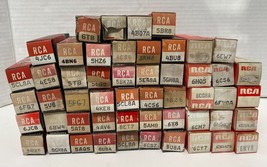 lot of 52 RCA Electron Vintage Tv/Radio Tubes UNTESTED Free Shipping 957A - $29.03