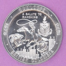 1975 Kamloops BC Medallion Kamloops Numismatic Society Fort Kamloops Ran... - $5.95