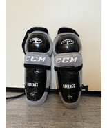 ADULT Small 14&quot; Hockey Referee CCM Tacks Adjustable Shin Guards PADS - $39.59