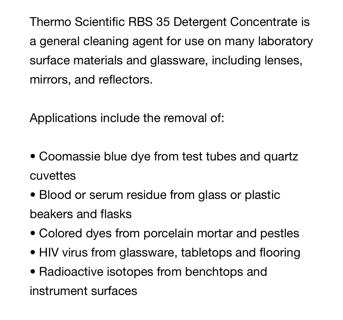 THERMO Scientific RBS 35 Laboratory Detergent Concentrate 5 Kg Jug REF-27952 Item image 3