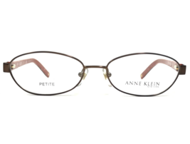 Anne Klein Eyeglasses Frames AK9105 542 Brown Orange Gold Oval Wire 49-15-135 - £40.39 GBP