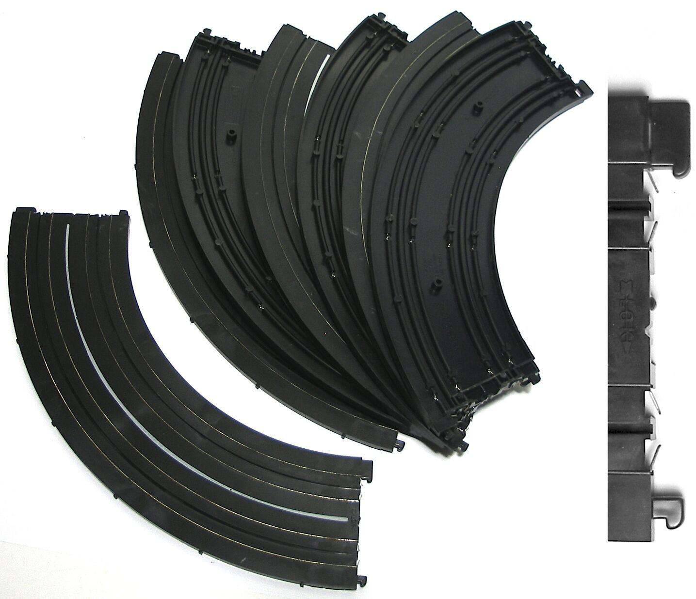 Pc 1972 Tycopro Ho Slot Car 1/4 Radius 9