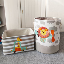 Cartoon Children&#39;s Cloth Toy Storage Basket Basket - £16.36 GBP+