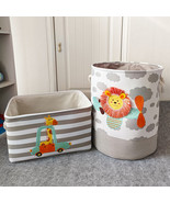 Cartoon Children&#39;s Cloth Toy Storage Basket Basket - £20.01 GBP+