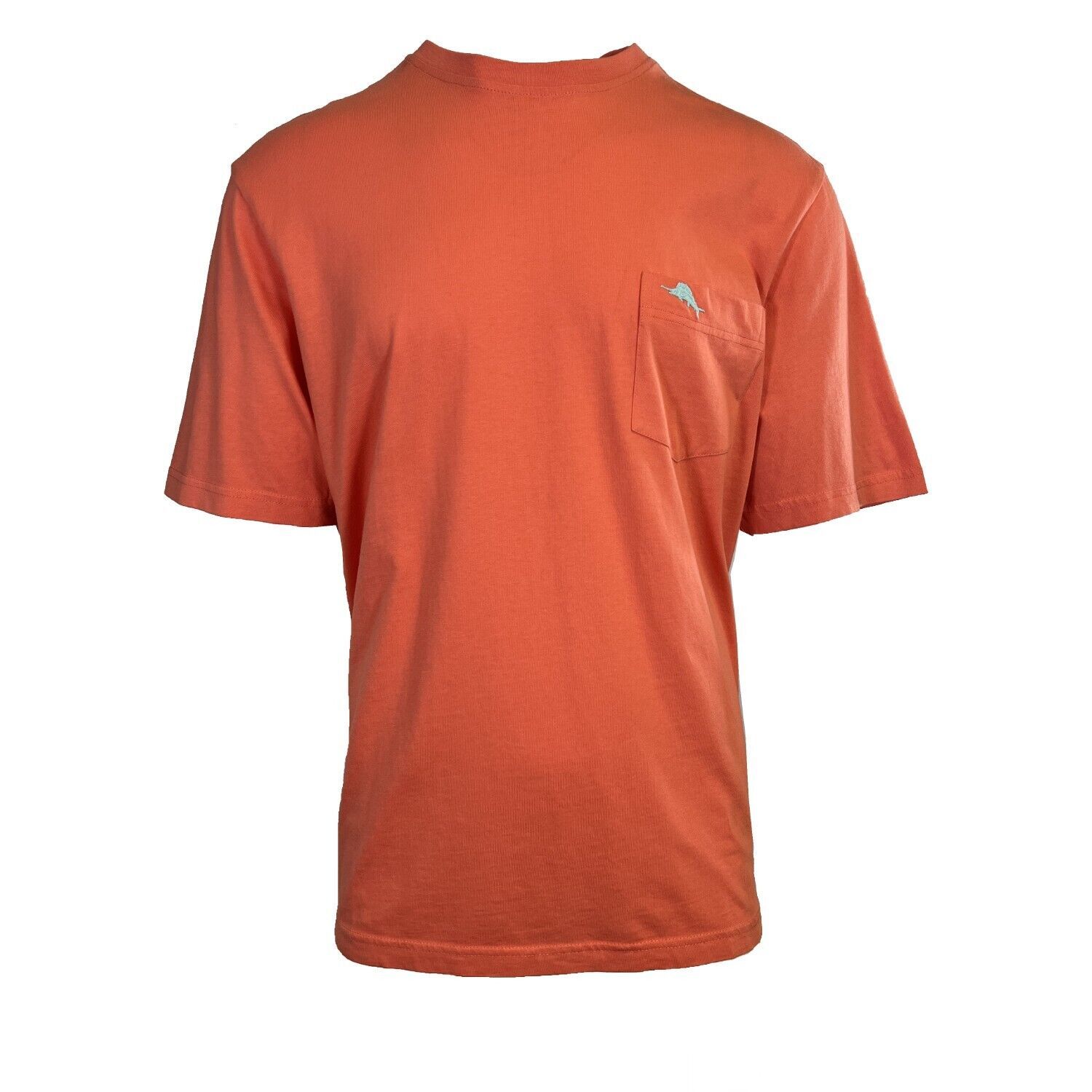 Tommy Bahama Men's DK Coral Orange T-Shirt Crew Neck Bali Skyline Tee (S22)